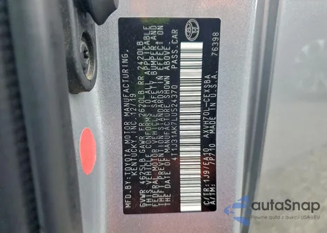 2020 Toyota Camry Se z USA, uszkodzony, nr VIN 4T1J31AK7LU524370